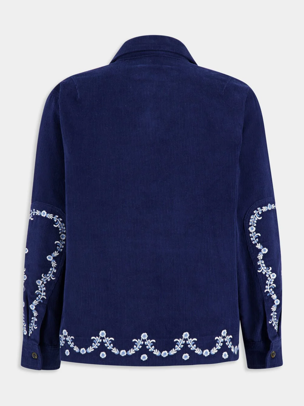 Navy Blue Ponic Corduroy Jacket - Image 3