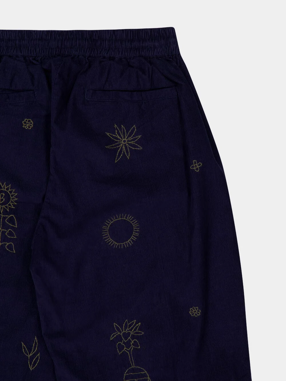Navy Blue Serenade Corduroy Pants - Image 4