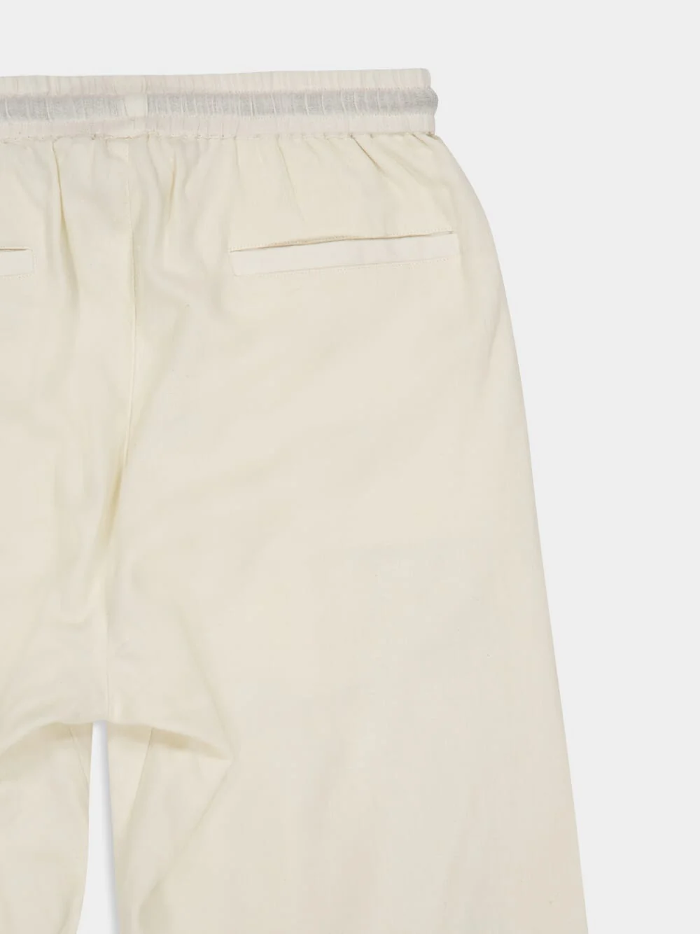 Off-White and Blue Talilo Cotton Pants - Image 4