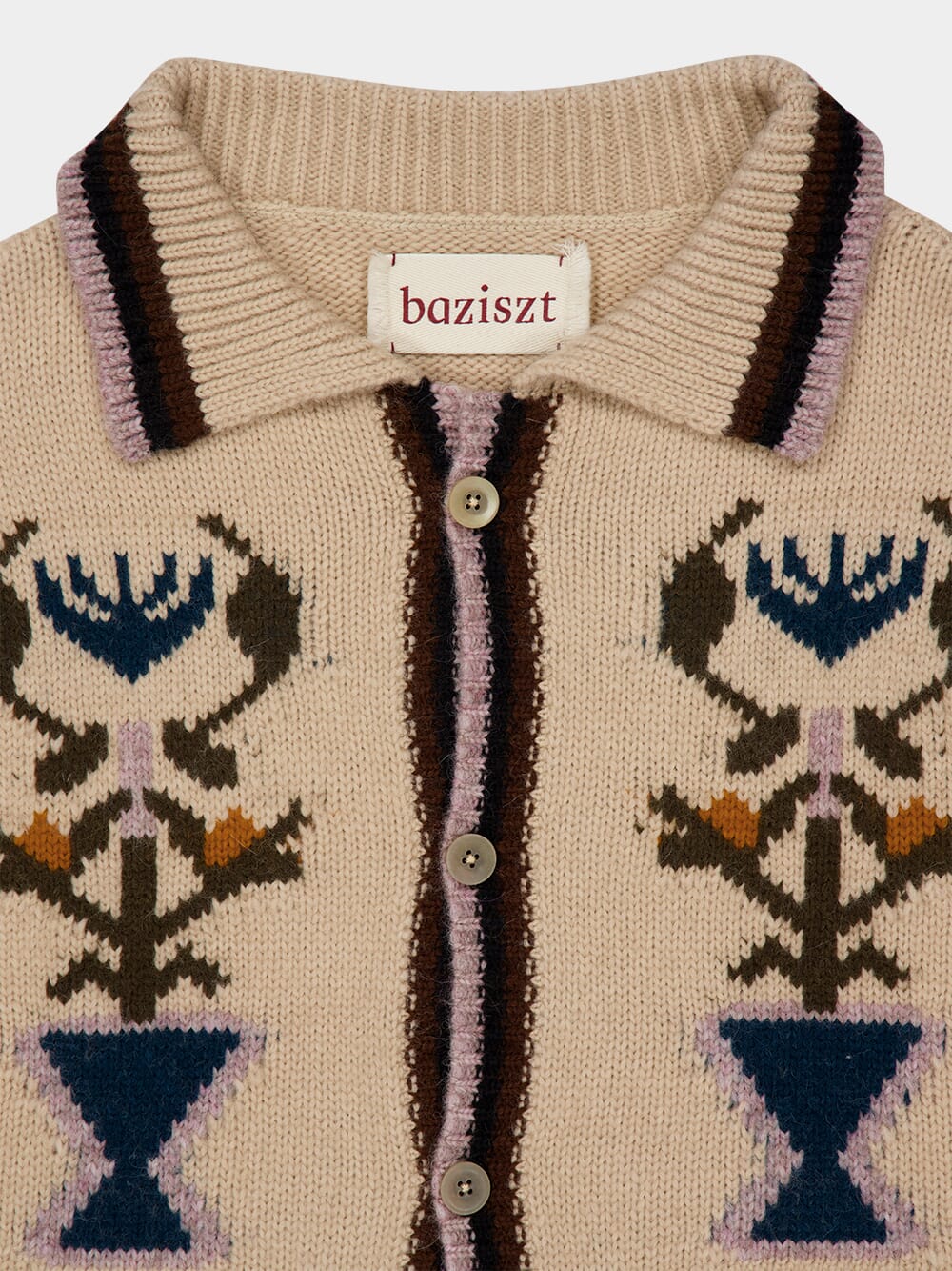 Off-White Garden Wool Cardigan - Image 4