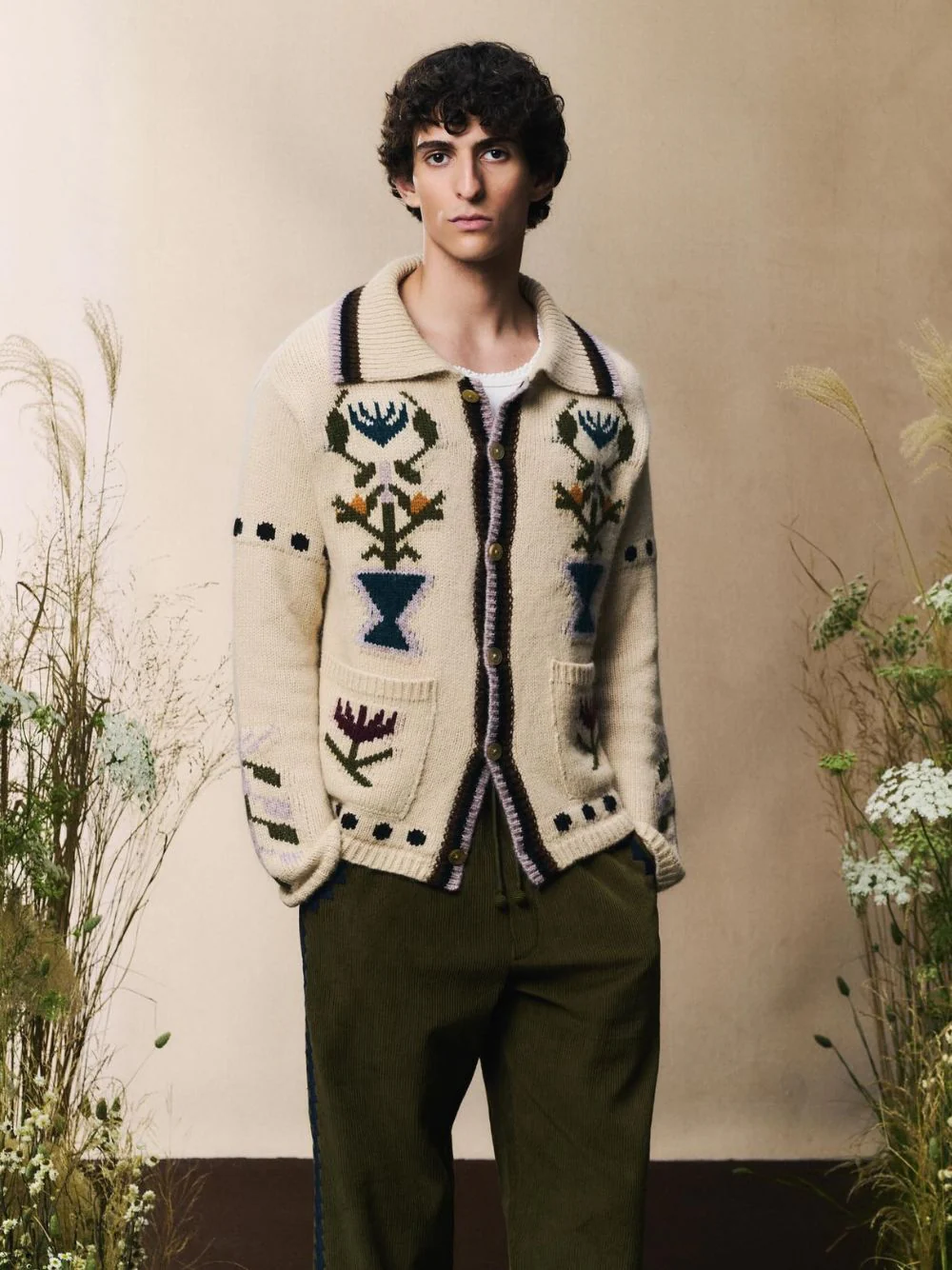 Off-White Garden Wool Cardigan - Image 7