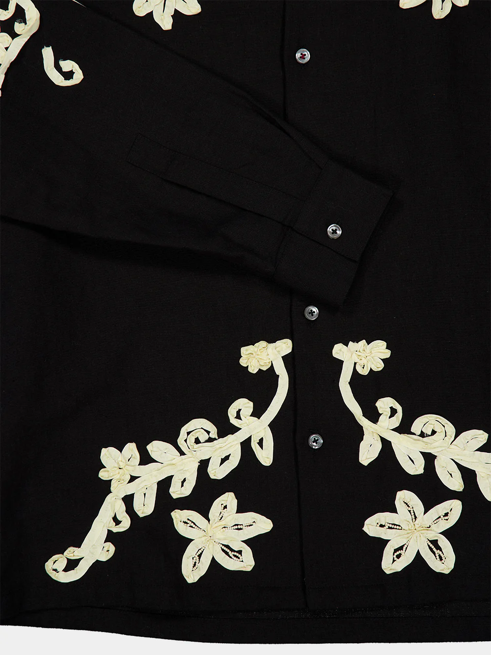 Black Taja Embroidered Shirt - Image 4