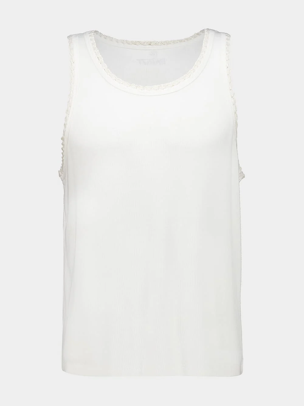 White Croquet Tank Top