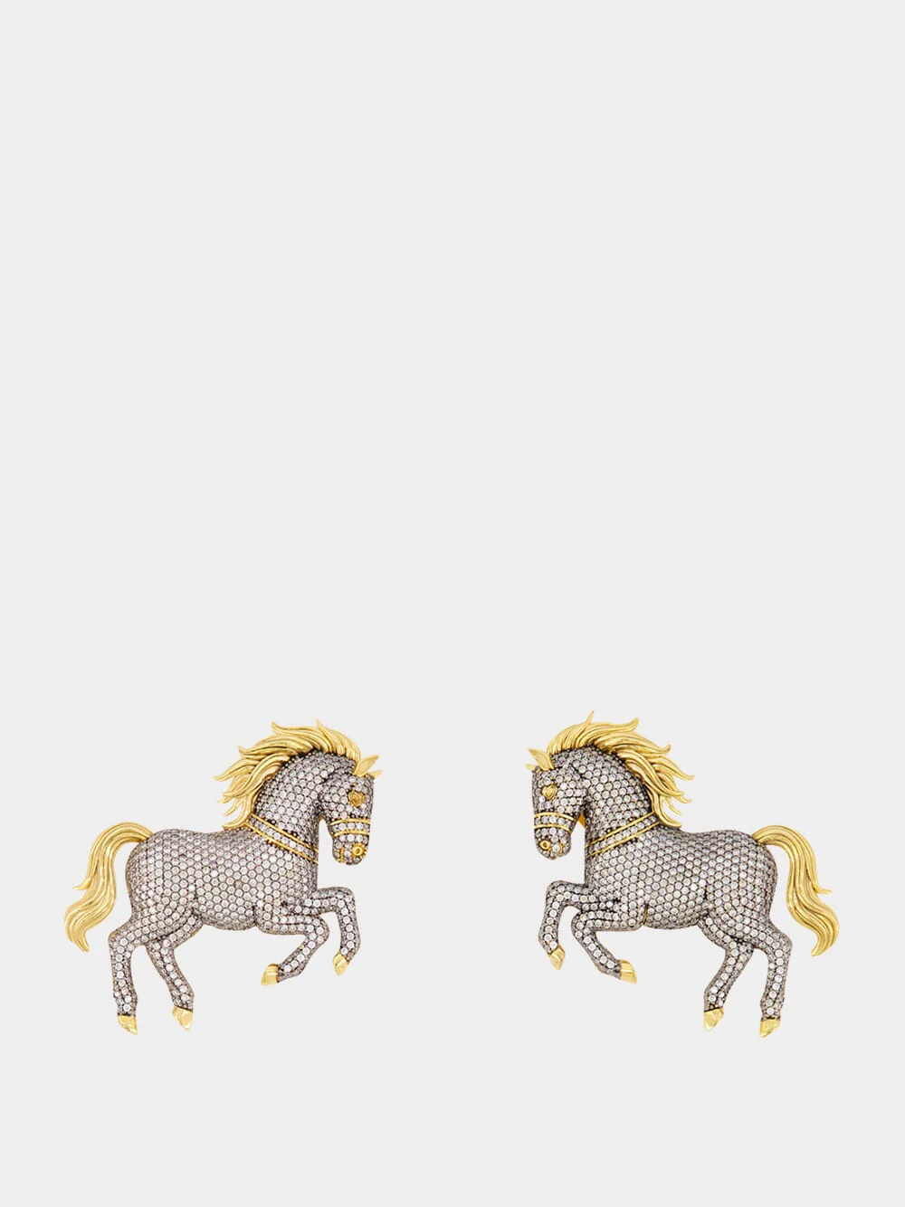Crystal Turkoman Horse Clip-On Earrings - Image 2