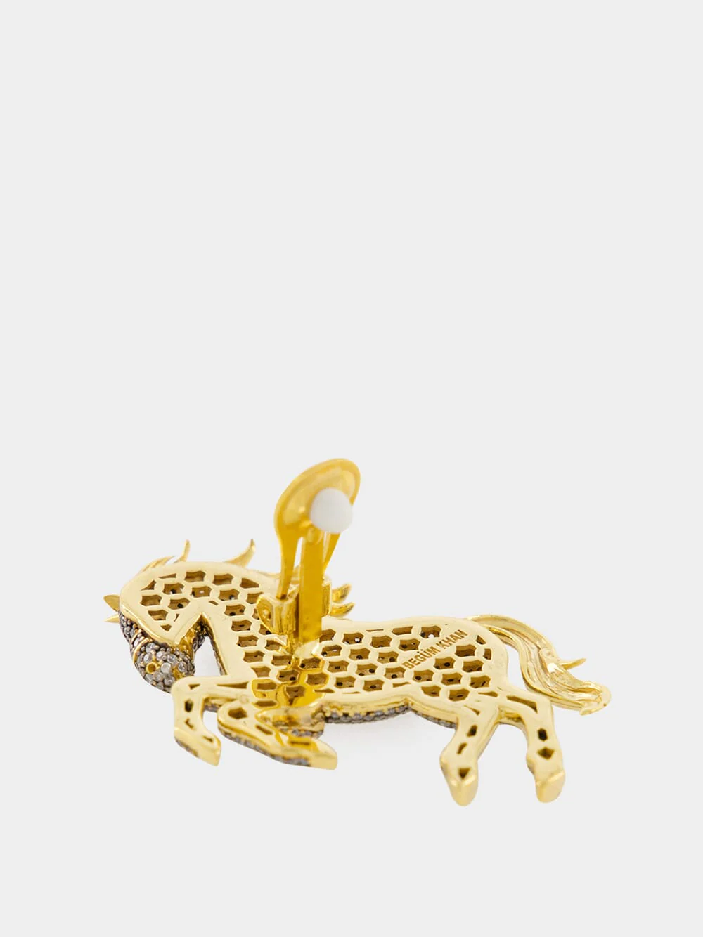 Crystal Turkoman Horse Clip-On Earrings - Image 5