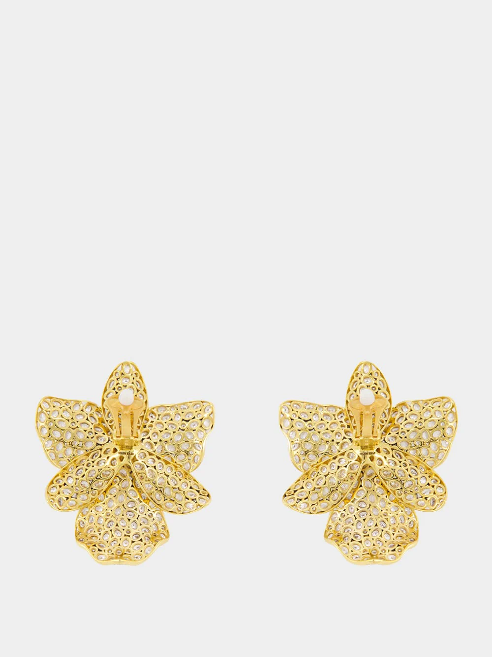 Crystal Wild Orchid Earrings - Image 2
