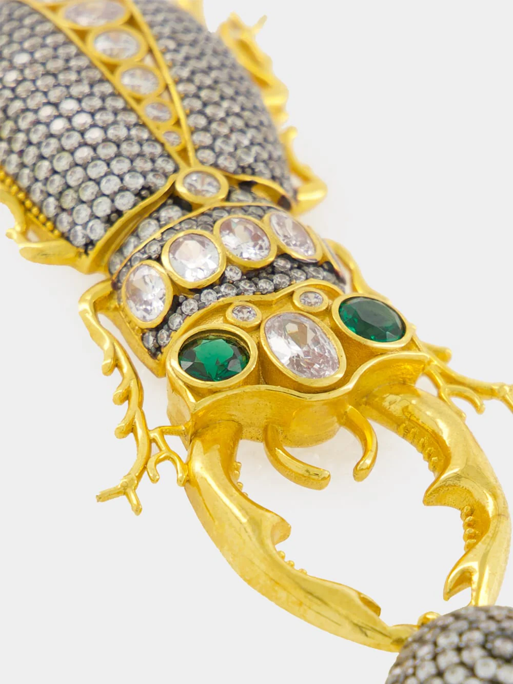 Gold-Plated King Beetle Earrings - Image 4