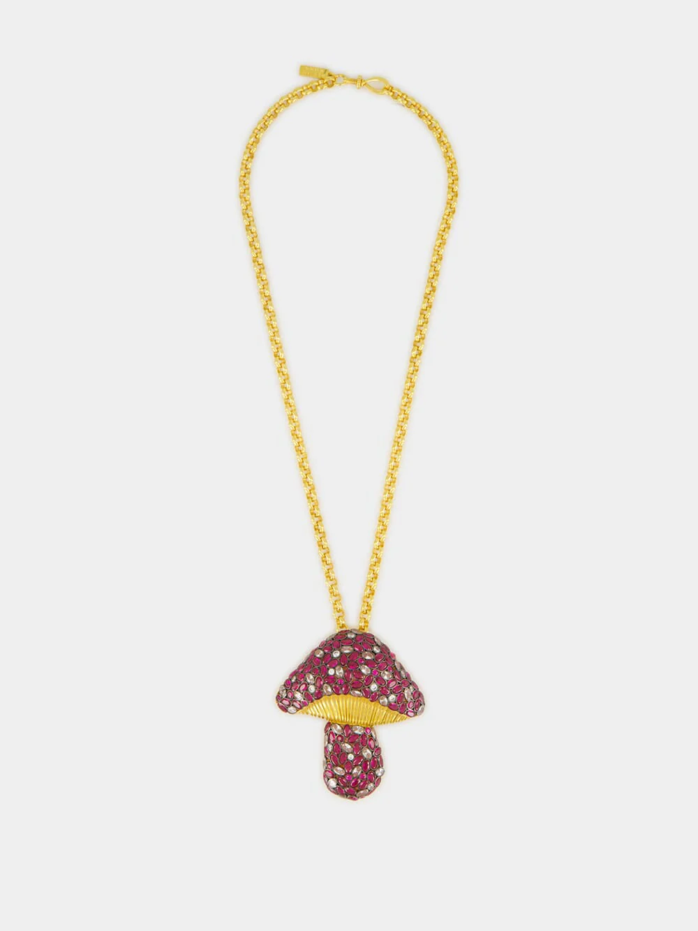 Gold-Plated Mega Magic Necklace in Burgundy - Image 2