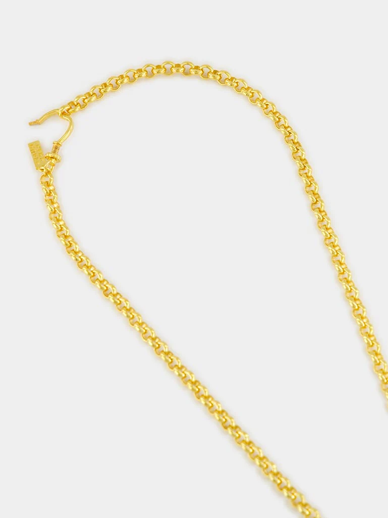 Gold-Plated Mega Magic Necklace in Burgundy - Image 4