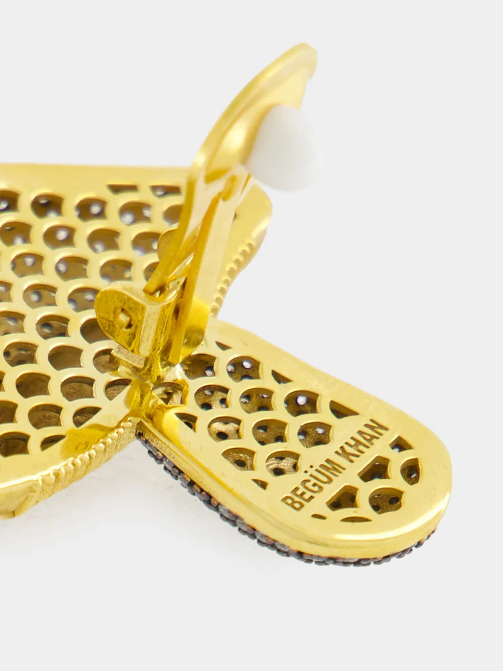 Gold-Plated Mushroom Earrings - Image 3