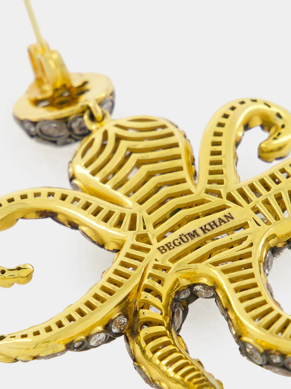 Gold-Plated Octopussy Earrings - Image 3