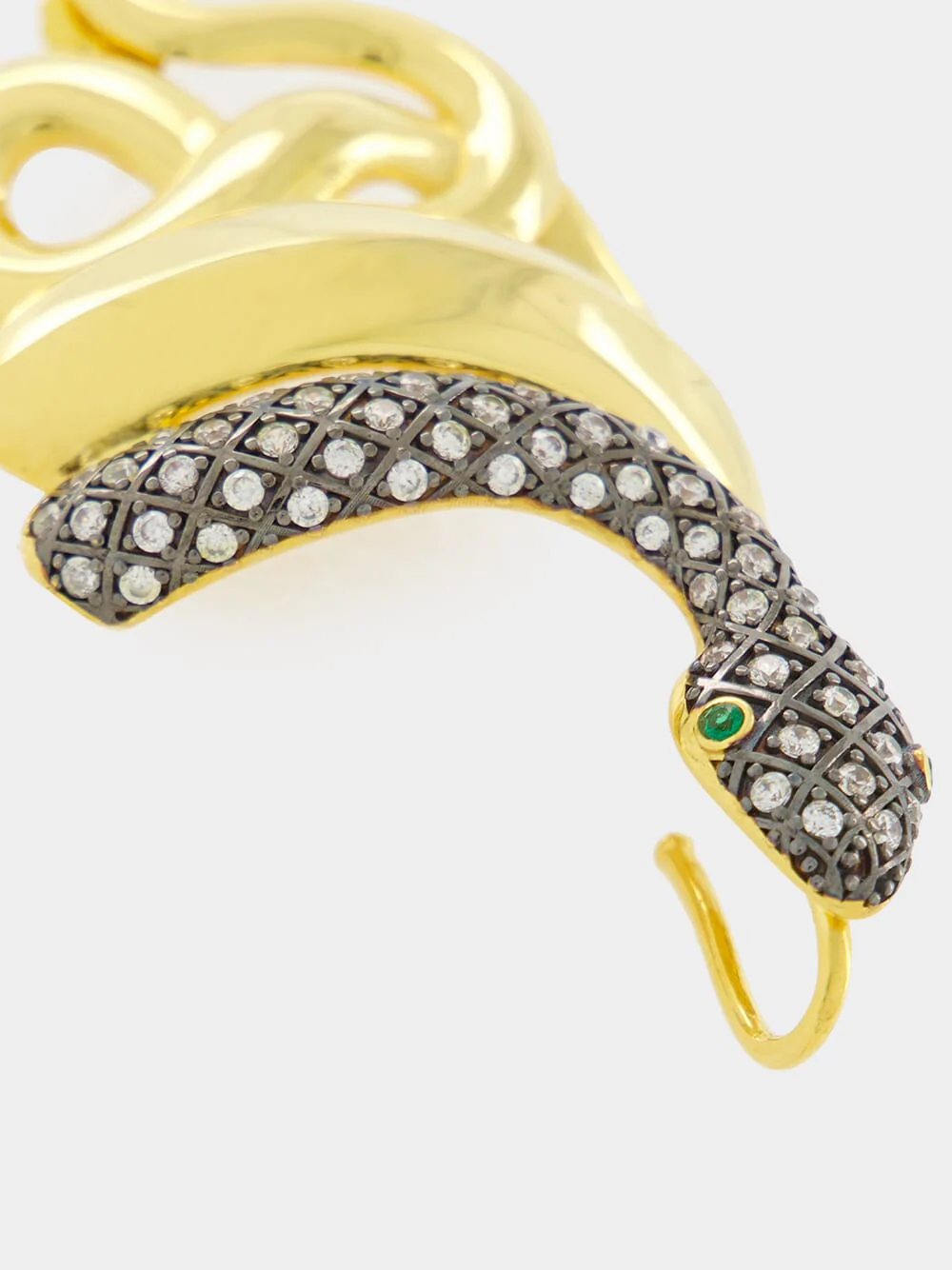 Gold-Plated Serpentino Left Ear Cuff - Image 4