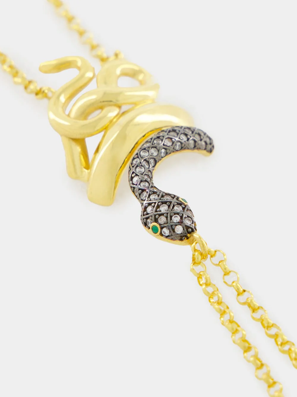 Gold-Plated Serpentino Left Hand Bracelet - Image 4