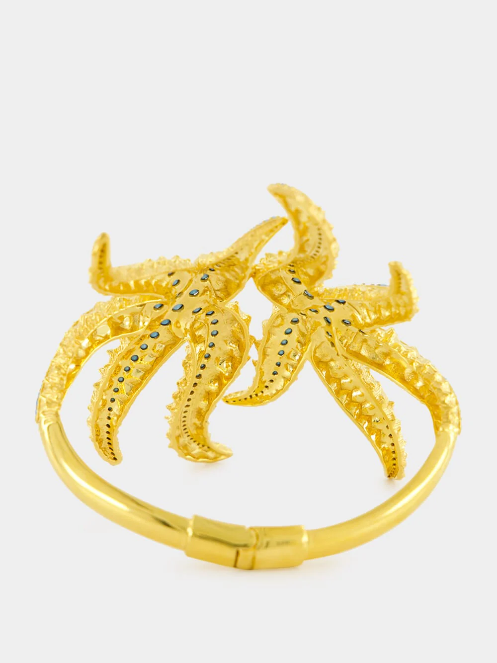 Gold-Plated Sirena Bracelet in Turquoise Blue - Image 2