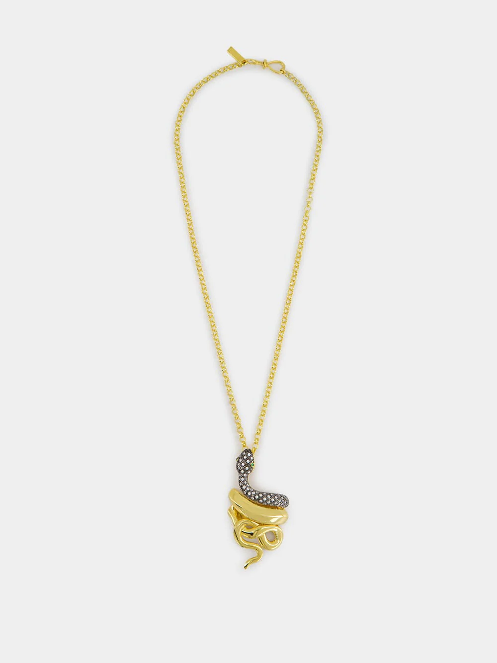 Gold-Plated Snake Necklace