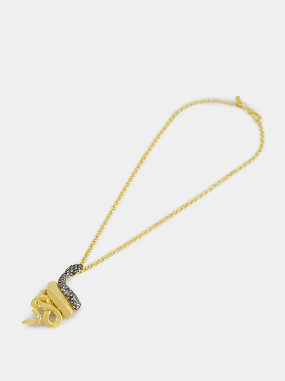 Gold-Plated Snake Necklace - Image 2