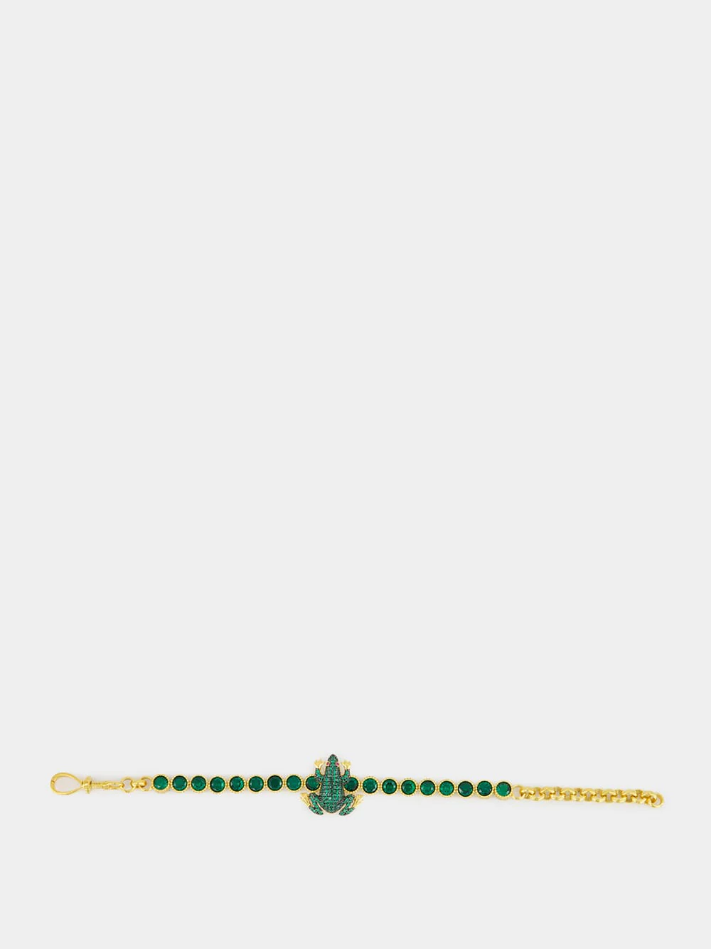 Green Frog Tennis Bracelet