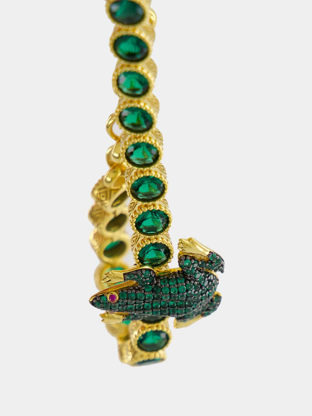 Green Frog Tennis Bracelet - Image 3