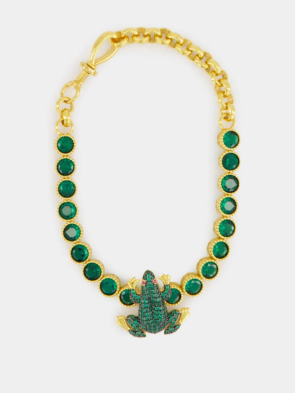 Green Frog Tennis Bracelet - Image 4