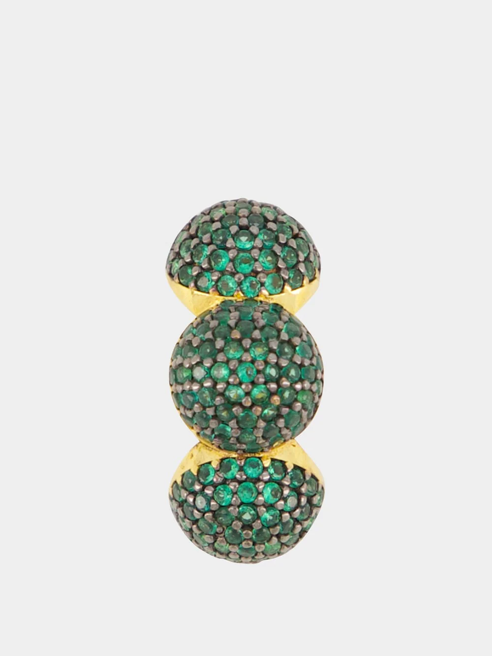 Green Maharani Ear Cuff Gold-Plated - Image 2