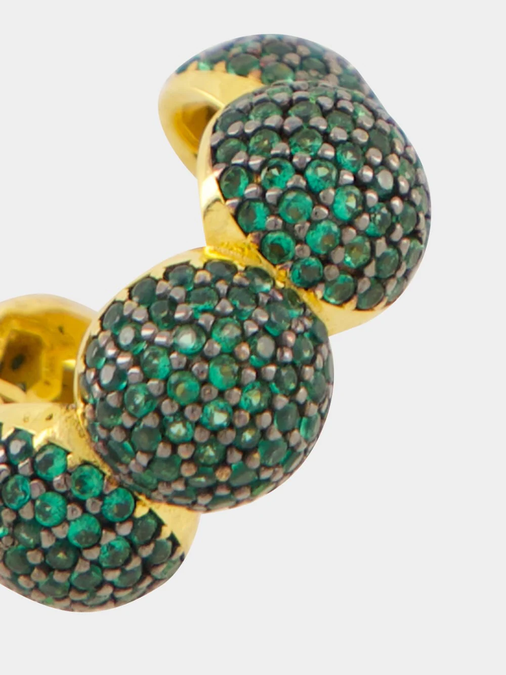 Green Maharani Ear Cuff Gold-Plated - Image 3