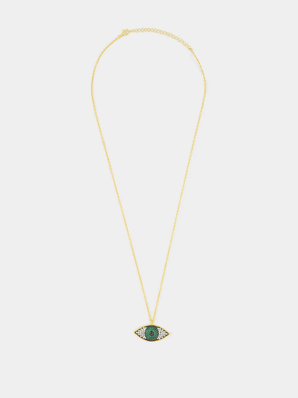 Green Nazar Mini Necklace