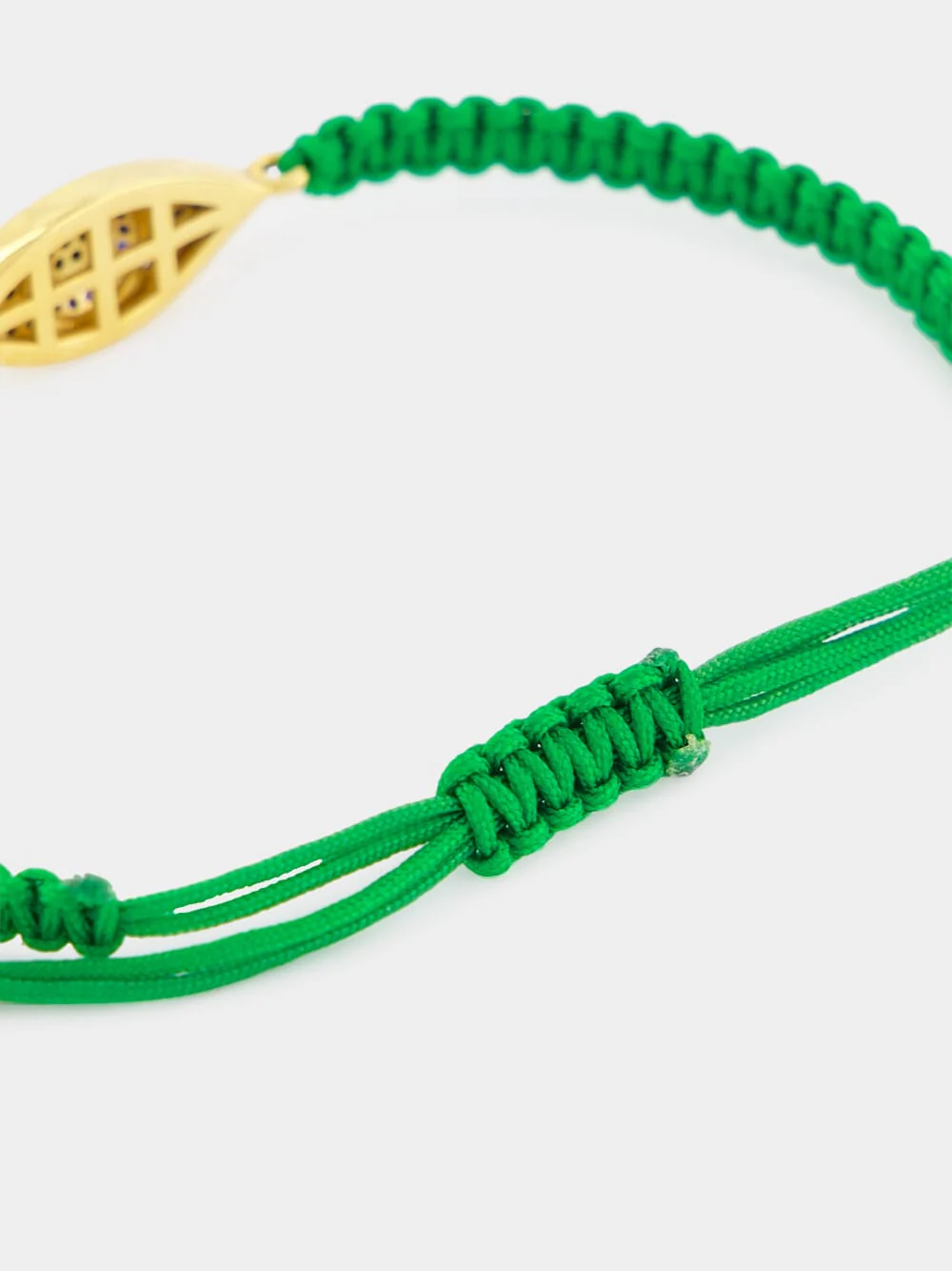 Navy Blue Evil Eye Gold-Plated Bracelet - Image 3