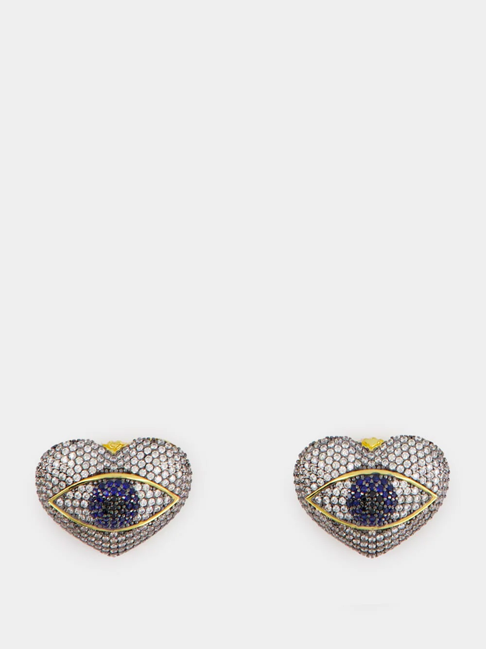 Occhio del Amore Earrings with Blue Stones - Image 2