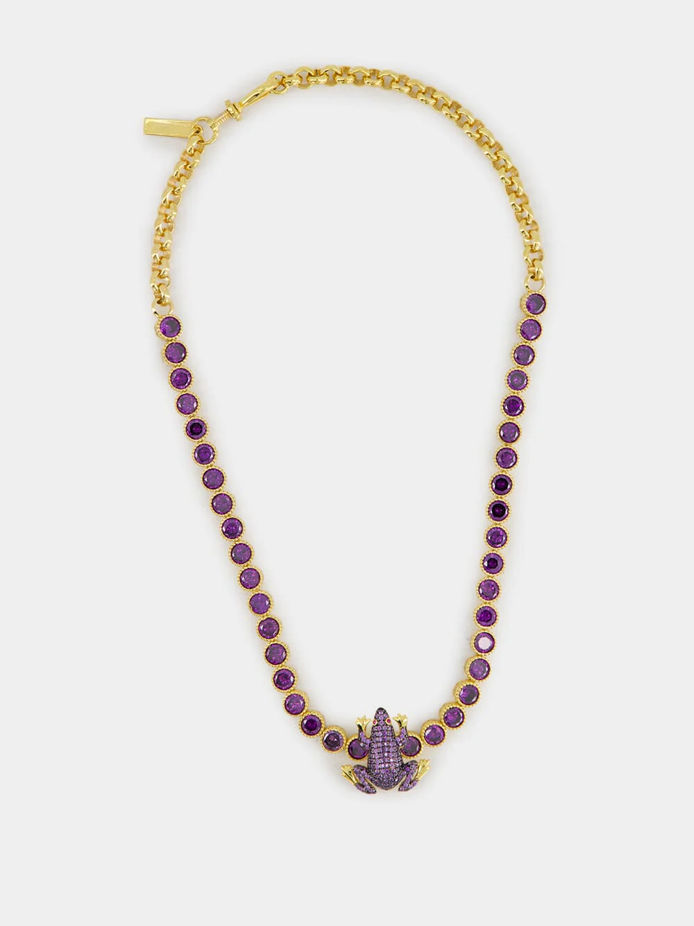 Purple Frog Tennis Necklace - Image 2