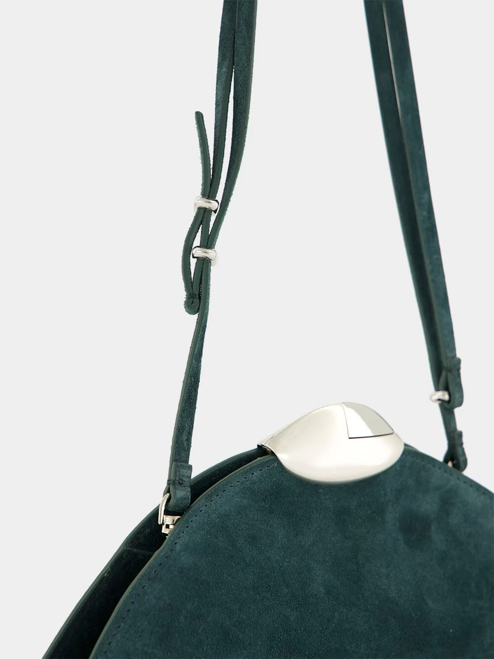Belle de Jour Suede Bag in Mountain View - Image 7
