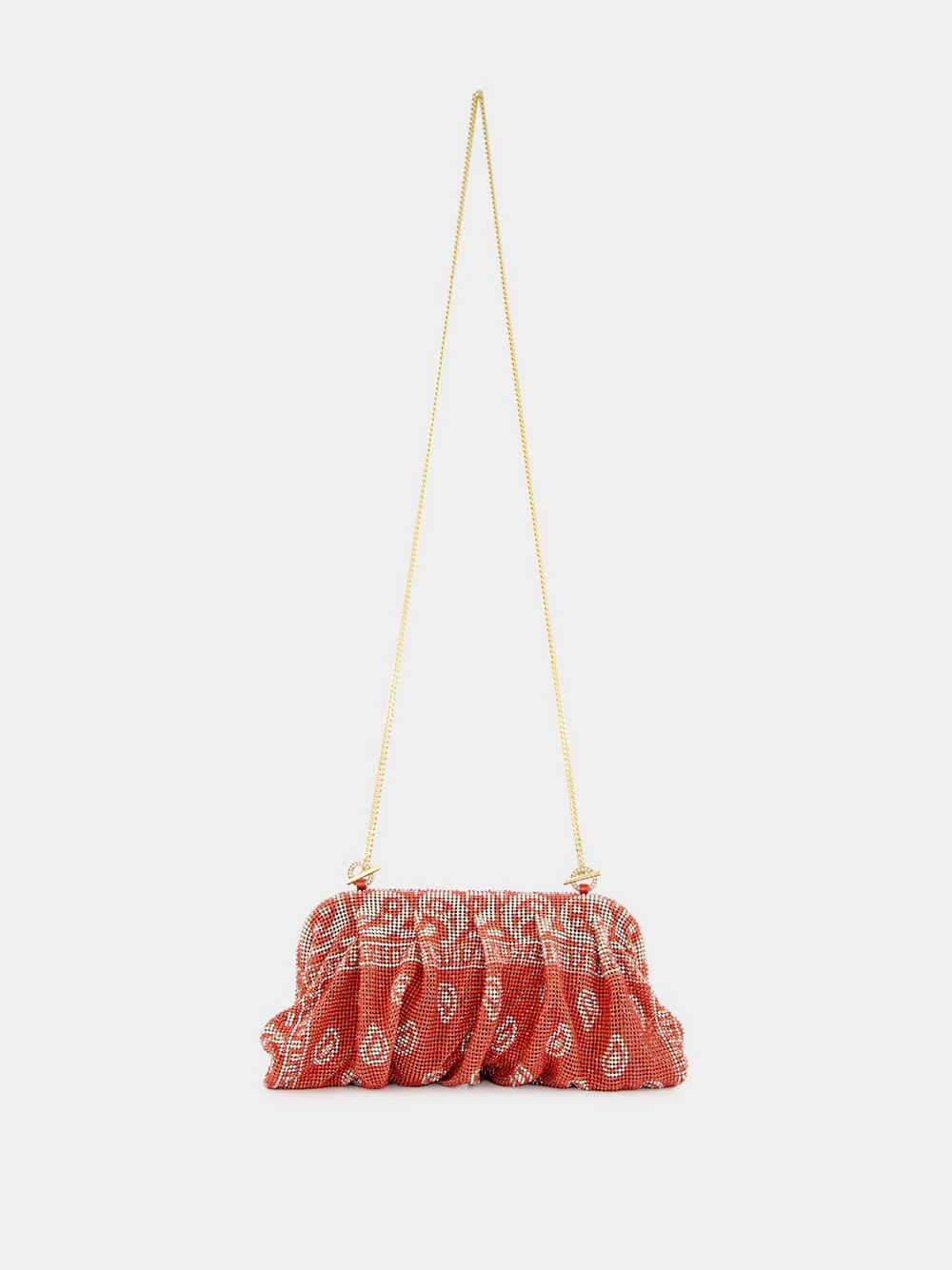Coral Bandana Venus La Grande Clutch - Image 2