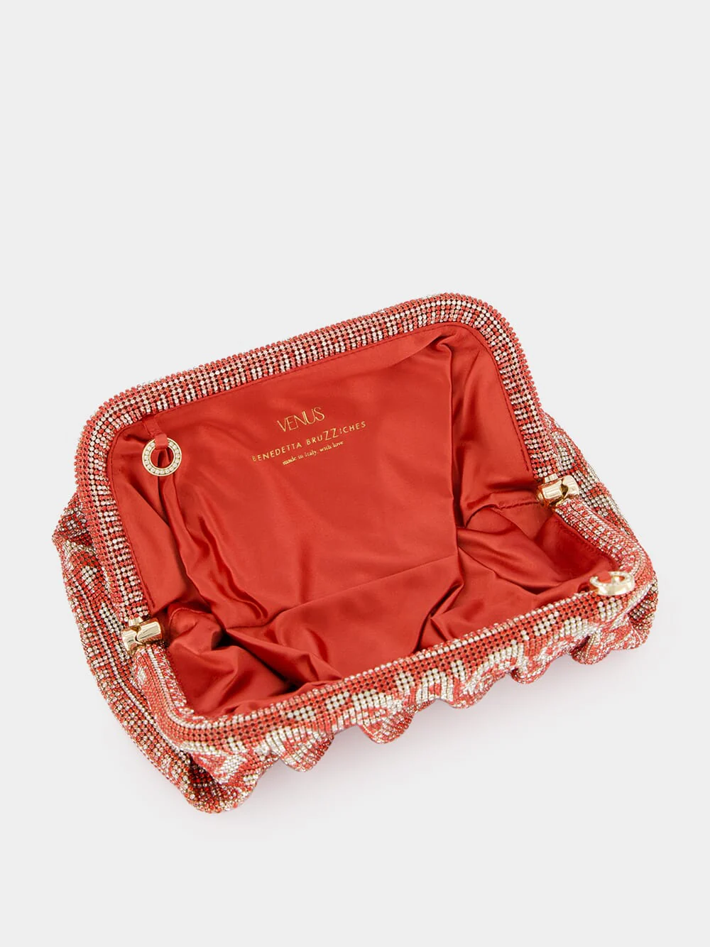 Coral Bandana Venus La Grande Clutch - Image 6