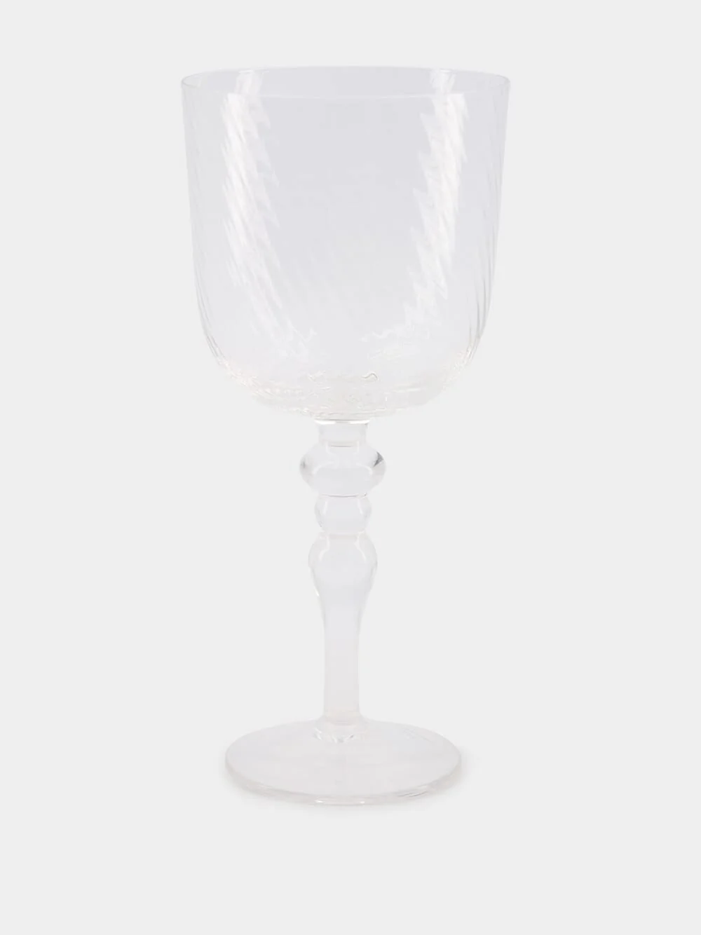 Set of 6 Textured Glass Goblet - Image 4