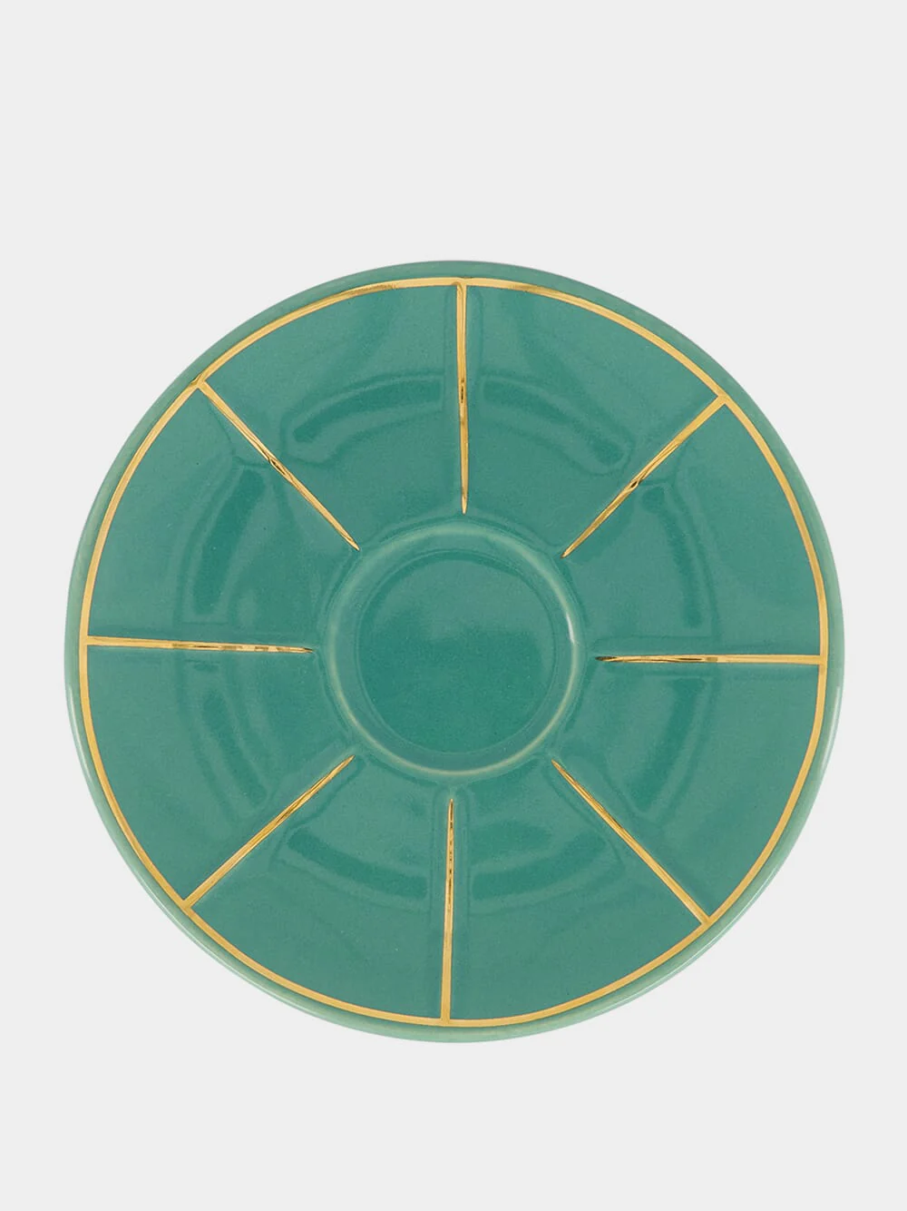 Green Coffee Cup with Saucer - Image 4