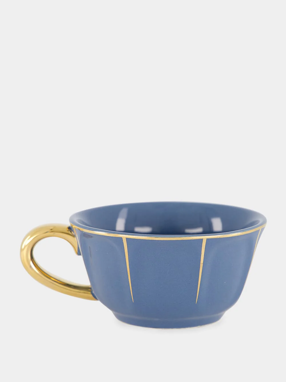Blue Tea Cup with Saucer - Image 3