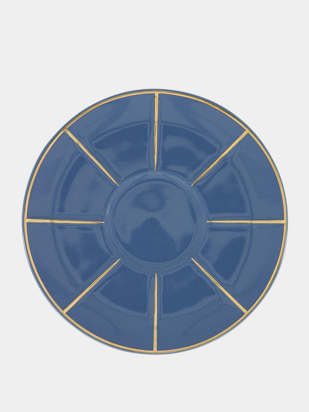 Blue Tea Cup with Saucer - Image 4