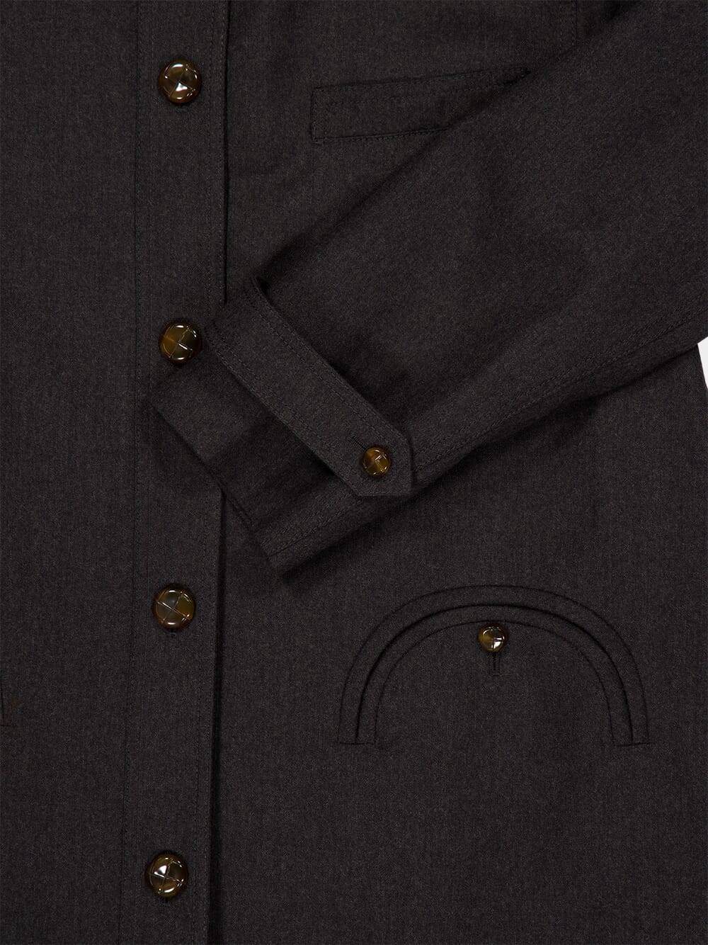 Astoria Grey Basoto Wool Trench Coat - Image 6