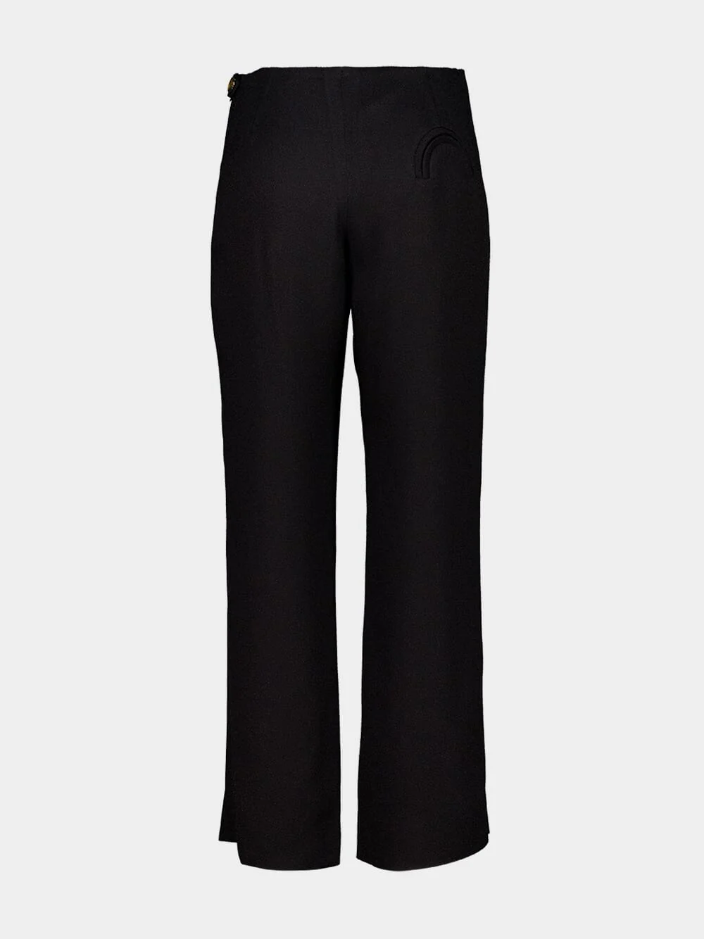 Black Morelia Cropped Flare Pants - Image 3