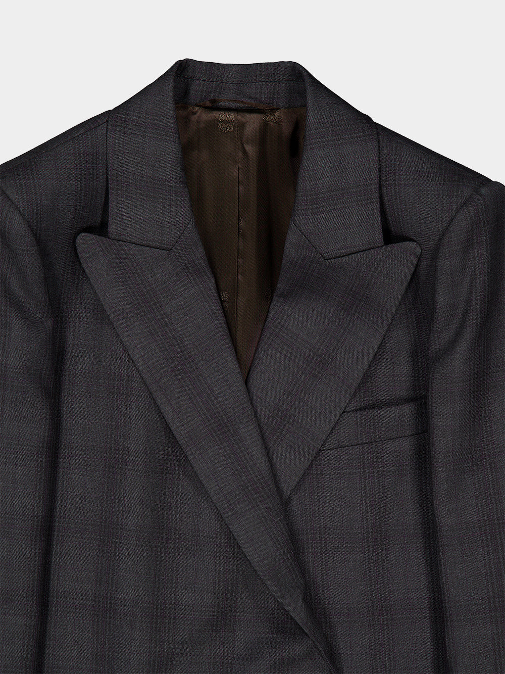 Bravado Grey Checked Virgin Wool Blazer - Image 3