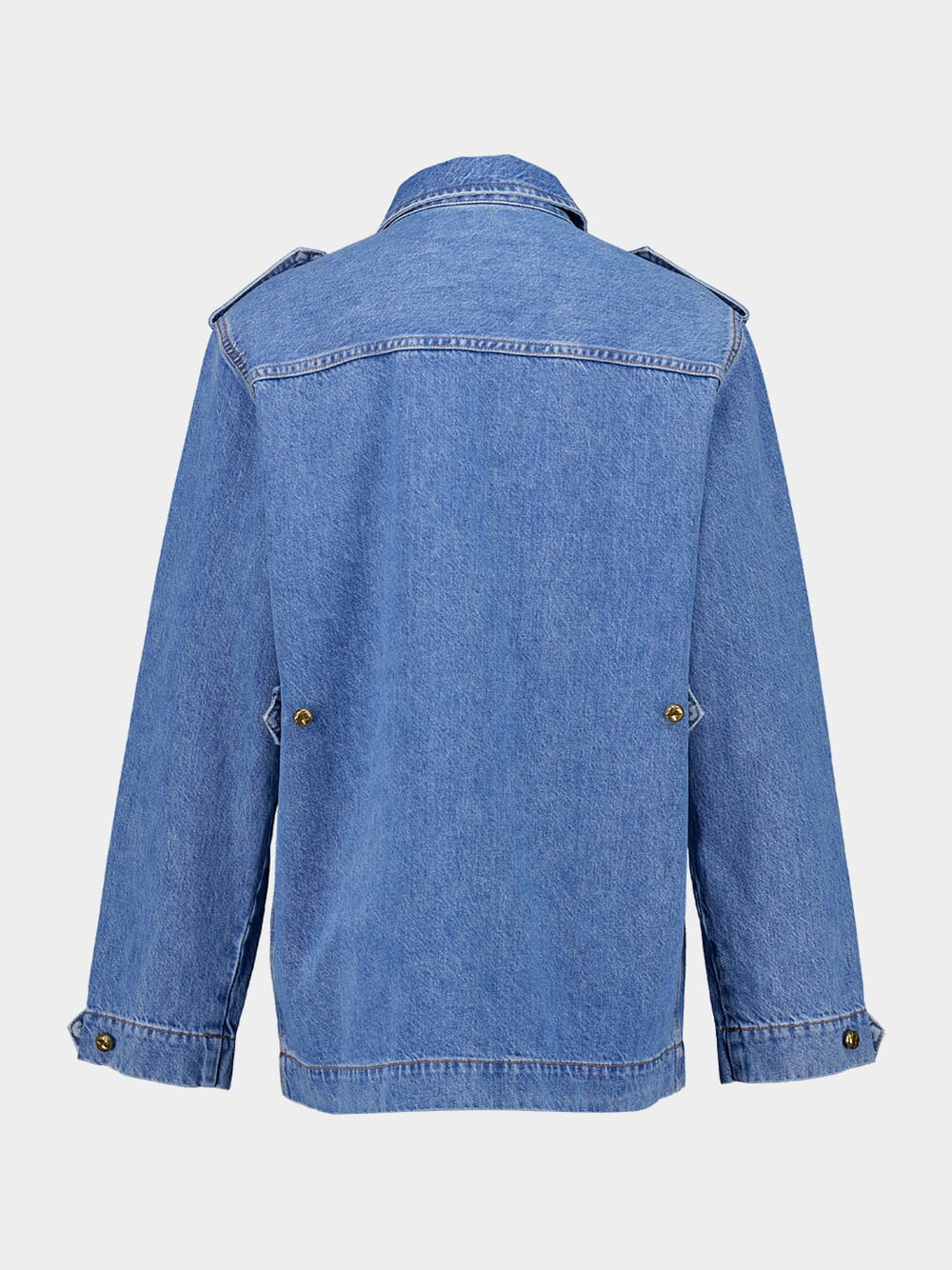 Blue Denim Sahariana Jacket - Image 3