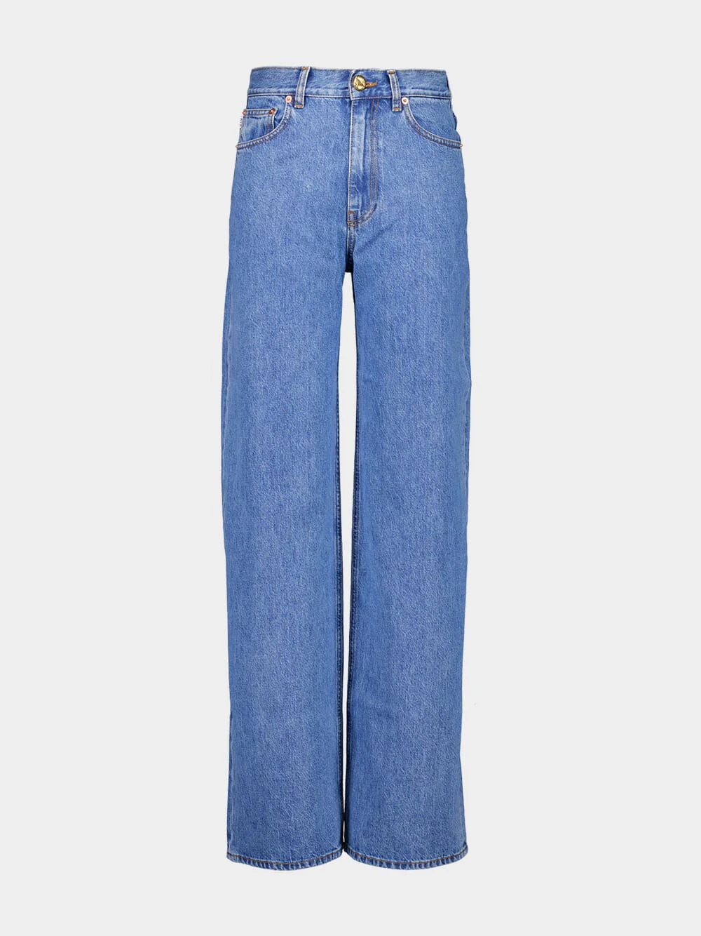 Blue Java High-Rise Wide-Leg Jeans - Image 2