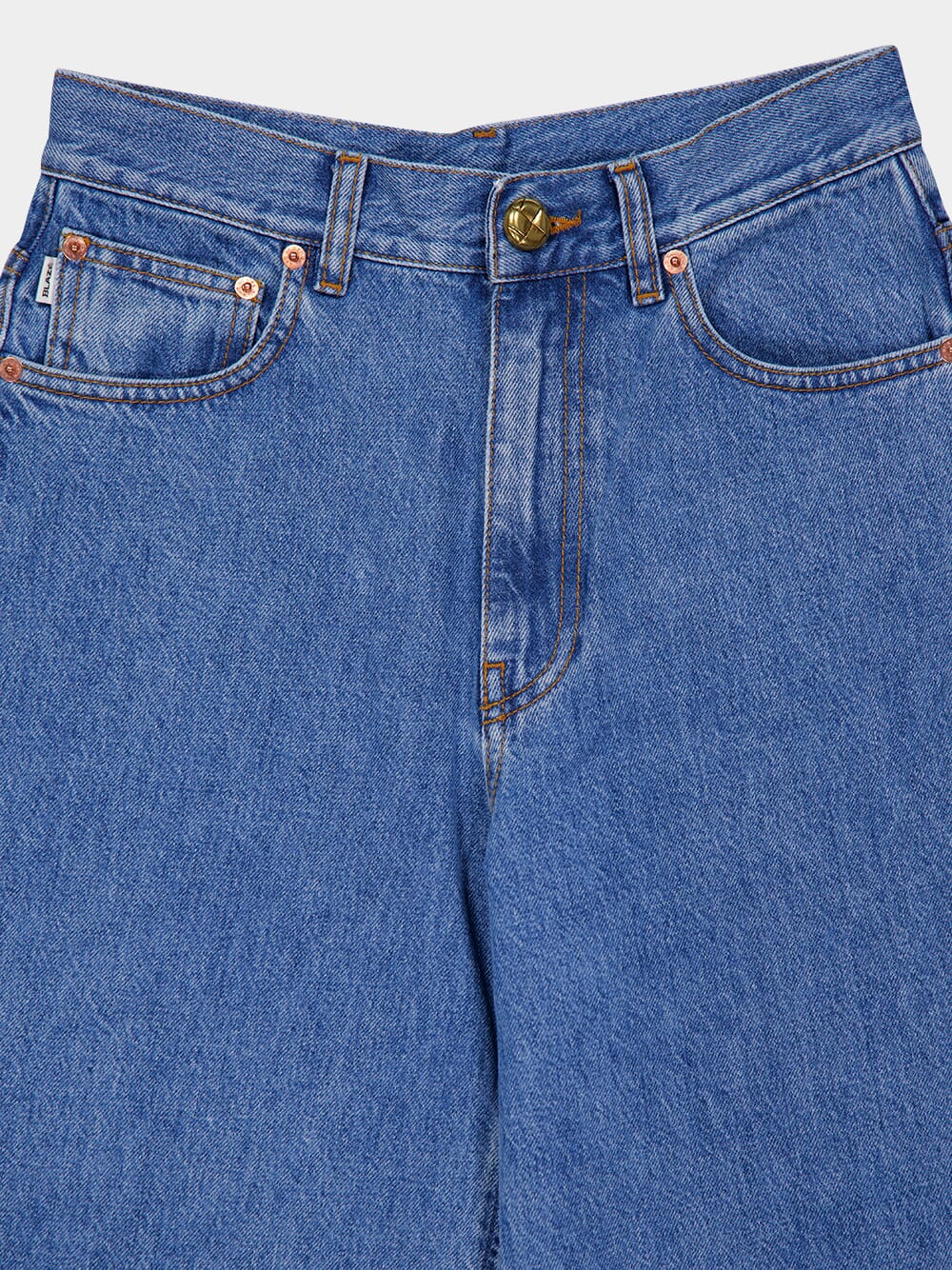 Blue Java High-Rise Wide-Leg Jeans - Image 5