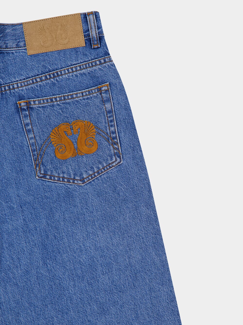 Blue Java High-Rise Wide-Leg Jeans - Image 6