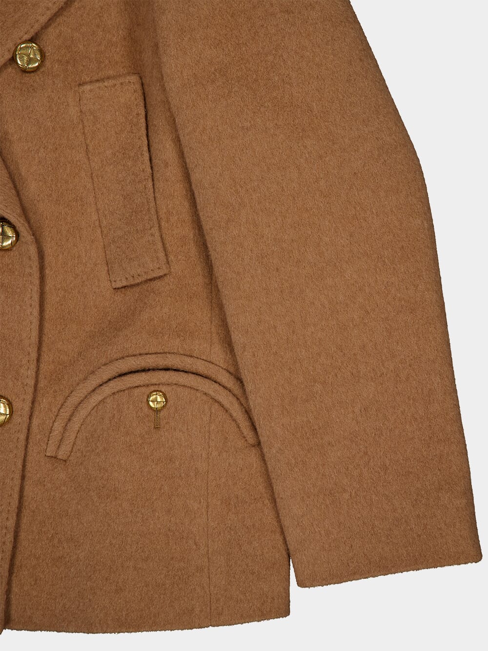 Mylius Double-Breasted Camel Coat - Image 6