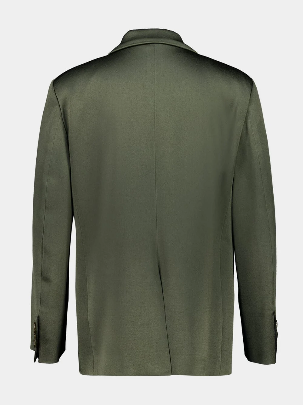 Dark Forest Oversized Double-Breasted Satin Blazer - Image 3
