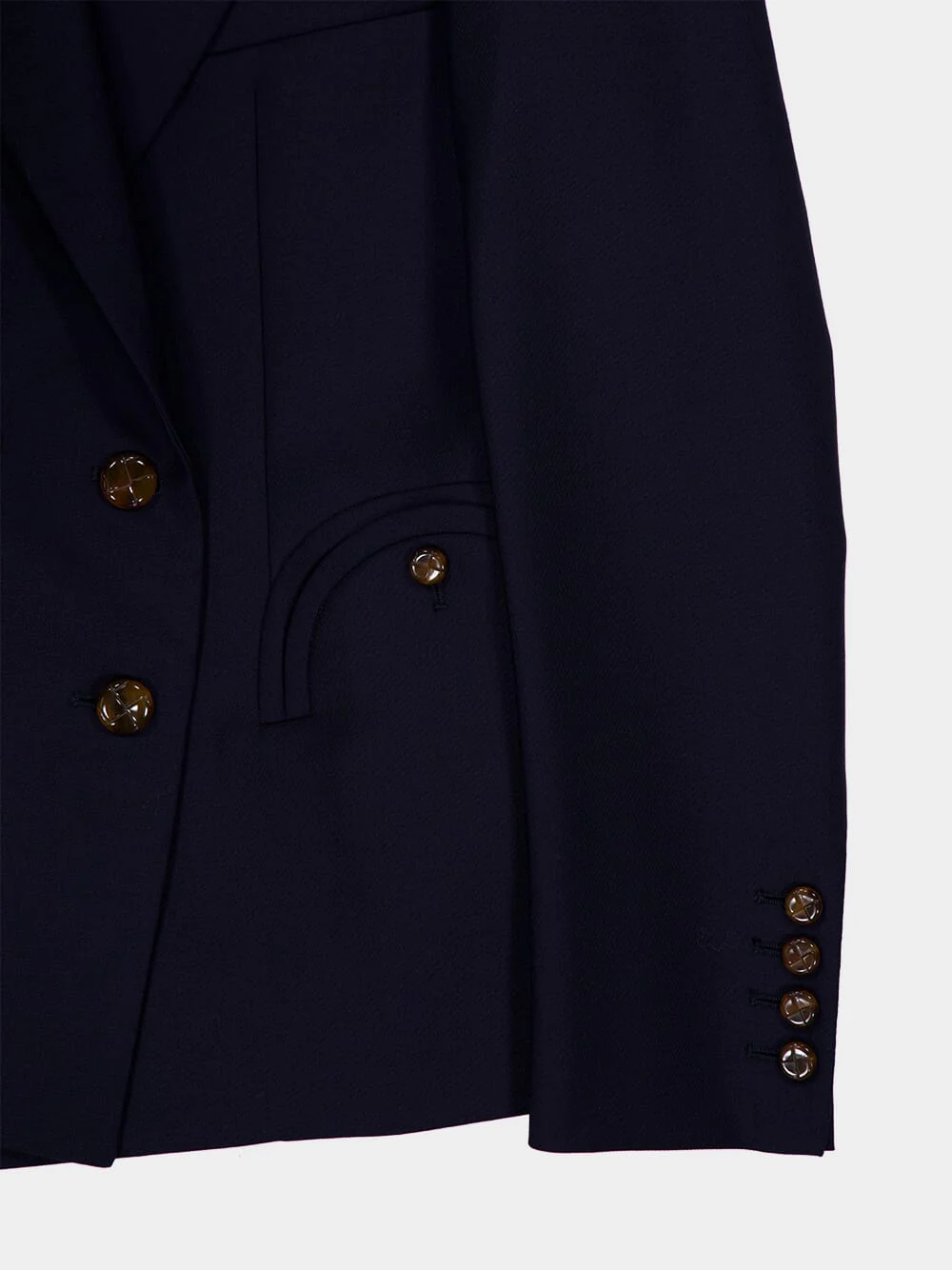 First Class Navy Double-Breasted Blazer - Image 4