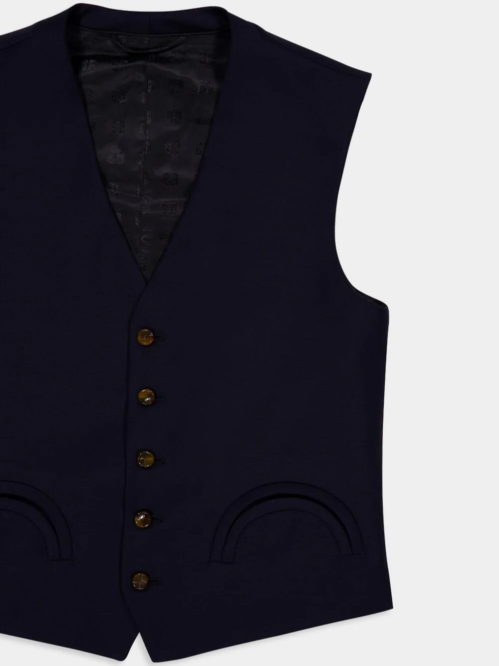 First Class Navy Feral Gilet - Image 5