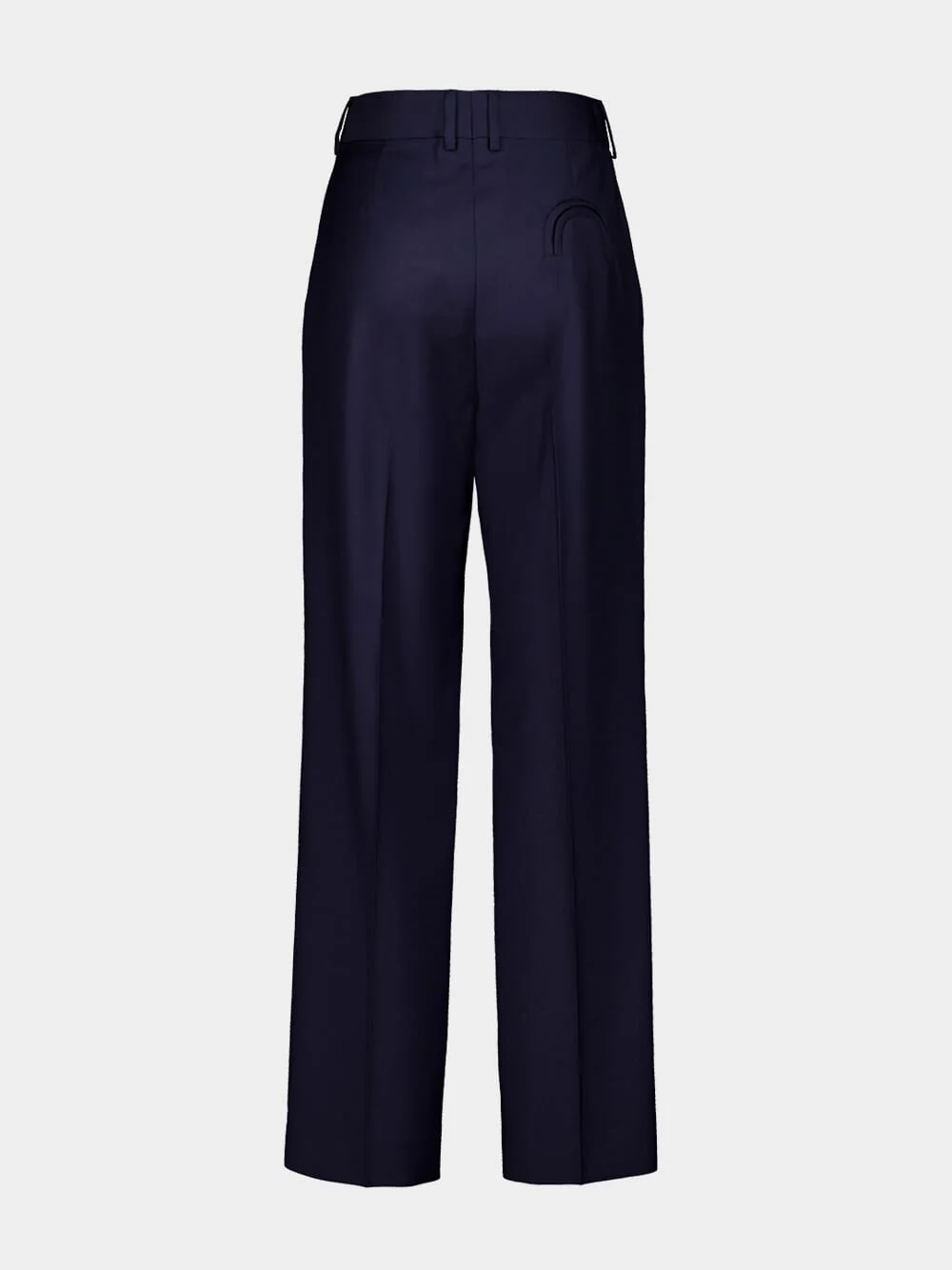 First Class Navy Wool-Mohair Pants - Image 4