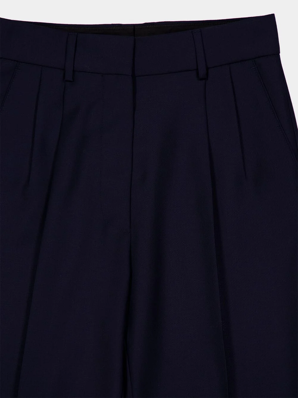 First Class Navy Wool-Mohair Pants - Image 5