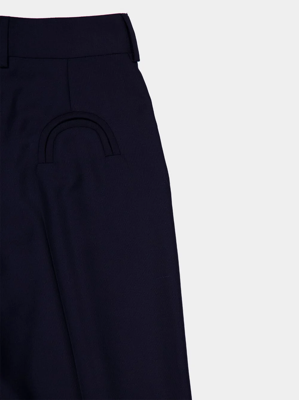 First Class Navy Wool-Mohair Pants - Image 6